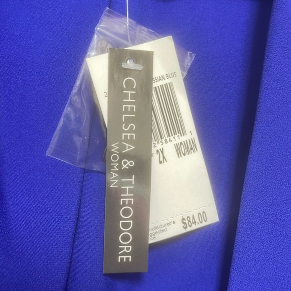 Chelsea & Theodore Woman Sapphire Blue Jacket - Picture 5 of 5